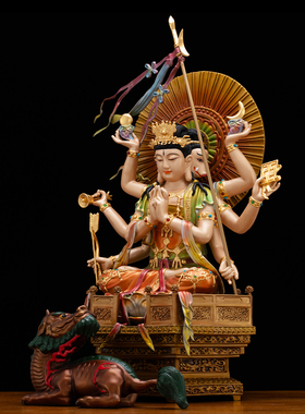 纯铜斗姆星君神像北斗众星之母