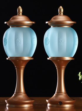 台湾琉璃佛具套装香炉果盘花瓶