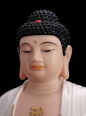 如来法相汉白玉释迦牟尼三宝佛