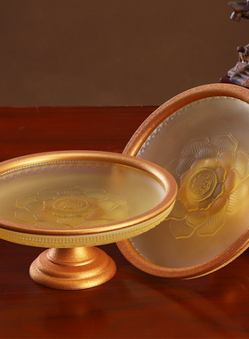 纯铜古法琉璃佛具用品套装摆件