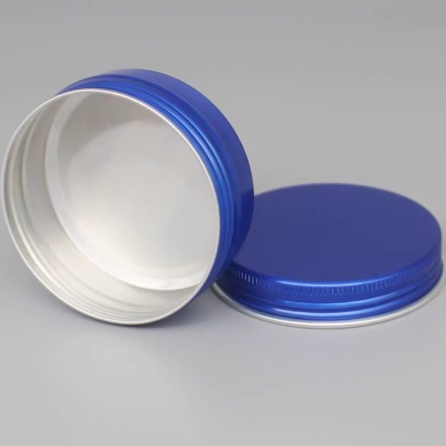 新品旋转螺纹蓝色食品级铝制盒子分装渔料糖果茶叶手工彩绘散粉罐,淘宝优惠券,粉丝福利购,淘宝优惠卷