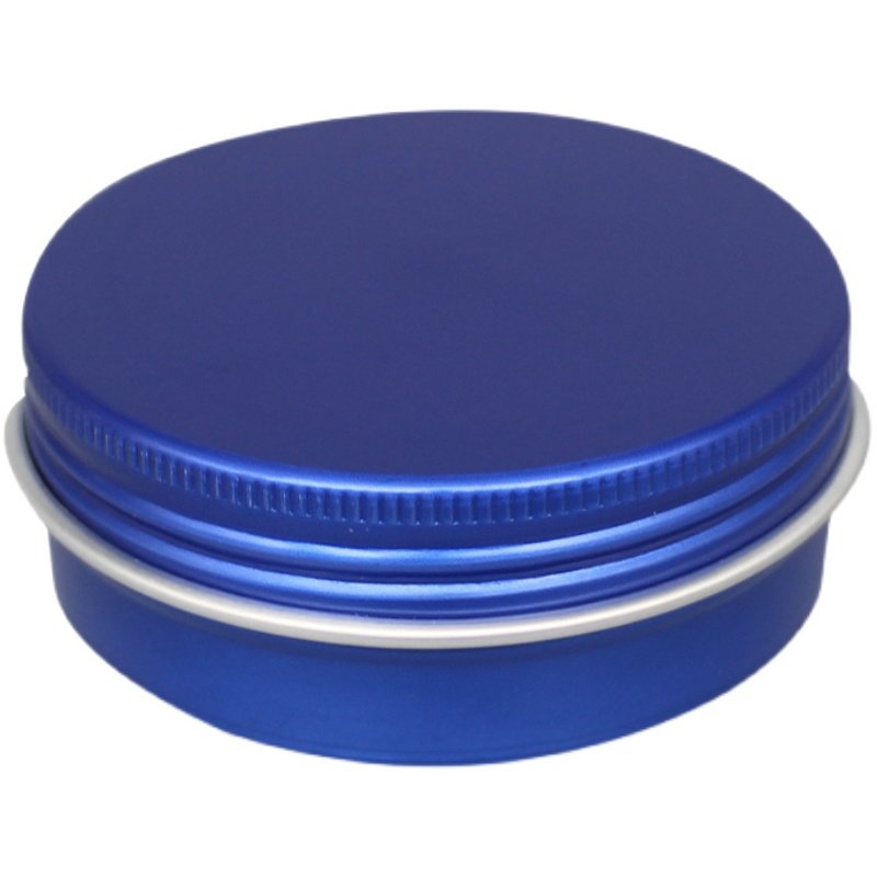 新品旋转螺纹蓝色食品级铝制盒子分装渔料糖果茶叶手工彩绘散粉罐,淘宝优惠券,粉丝福利购,淘宝优惠卷