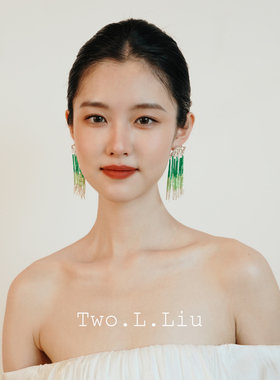 Two.L.Liu原创设计渐变流苏耳环
