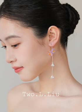 樱花花朵925银耳钩耳夹