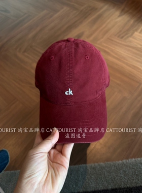 CAT TOURIST 26年复古显白藏蓝棒球帽男女情侣休闲显脸小鸭舌帽子