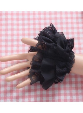 有弹力皮筋手环黑白色多层