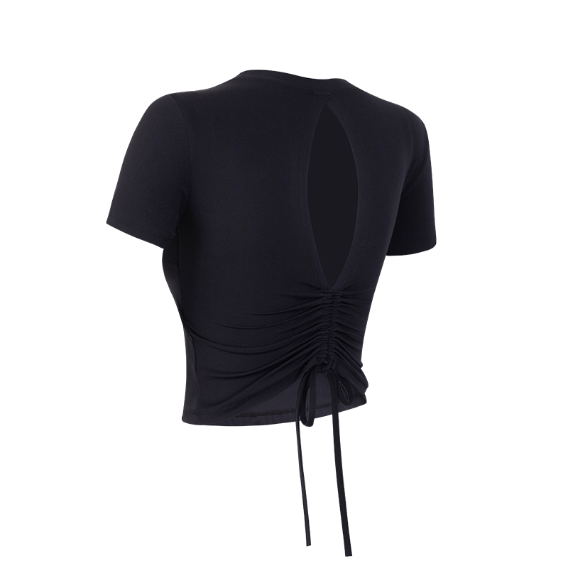 瑜伽服短袖女带胸垫美背运动上衣普拉提训练T恤跑步健身衣外穿夏,淘宝优惠券,粉丝福利购,淘宝优惠卷