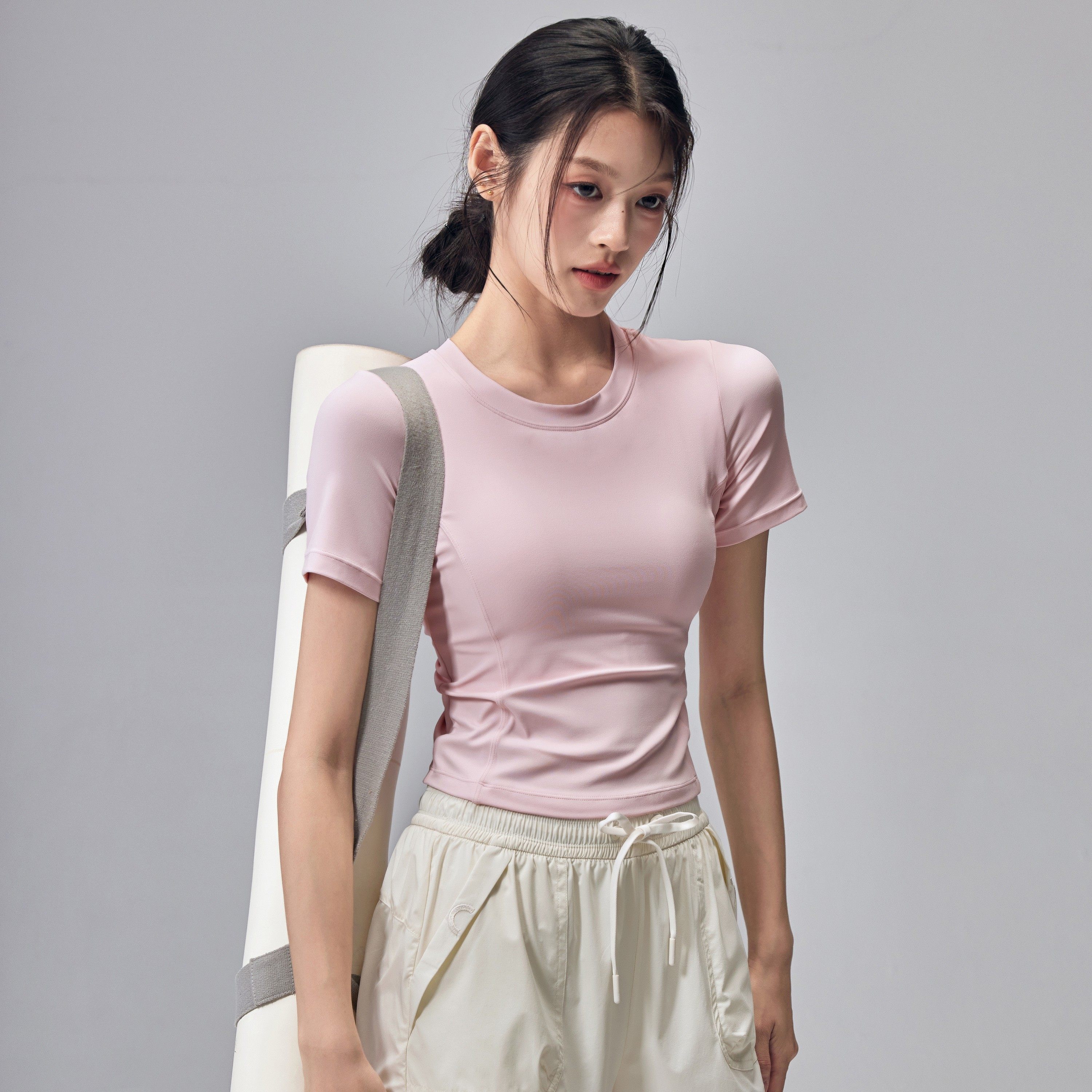 瑜伽服短袖女带胸垫美背运动上衣普拉提训练T恤跑步健身衣外穿夏,淘宝优惠券,粉丝福利购,淘宝优惠卷