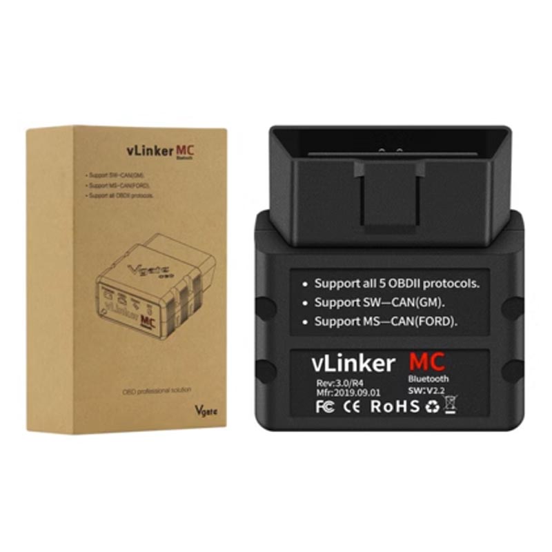 VLINKER MC蓝牙 WIFI ELM327 V2.2  OBD2故障诊断仪支持安卓苹果 - 图1