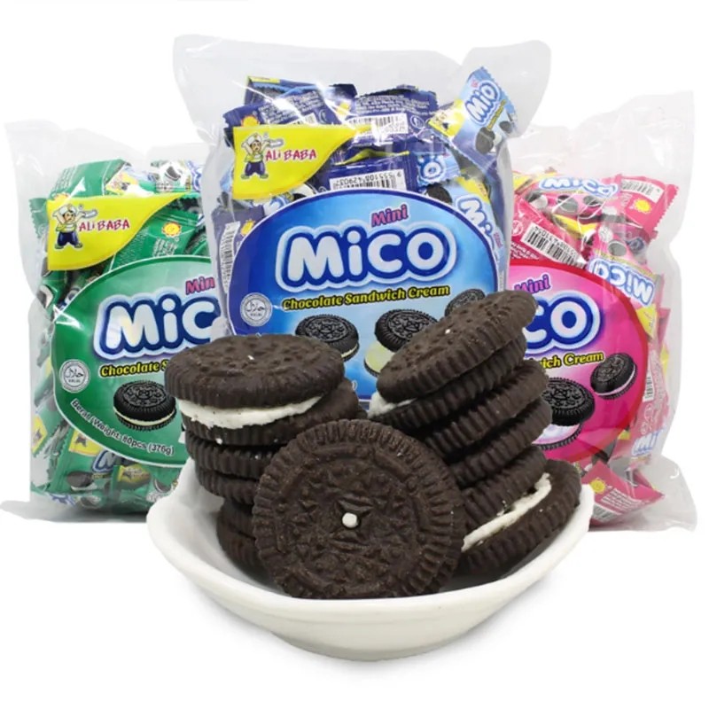 马来西亚mico mini376克×3包夹心小饼干网红迷你小黑饼,淘宝优惠券,粉丝福利购,淘宝优惠卷