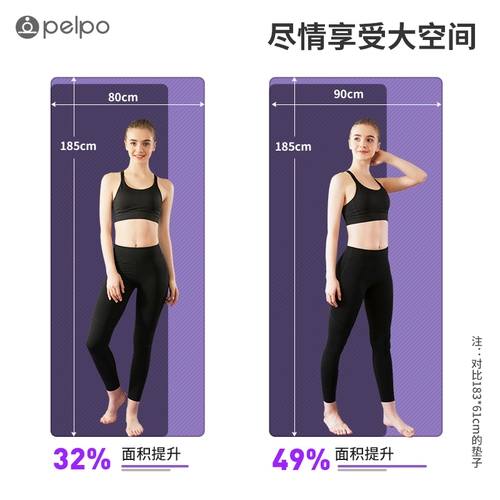 Нескользящий коврик для йоги для начинающих подходит для мужчин и женщин, длинный напольный коврик для спортзала для домашнего использования, увеличенная толщина, 20мм