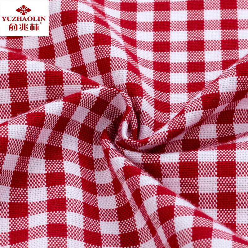 俞兆林短袖夏休闲纯棉红色格子衬衫 宜冉服饰衬衫