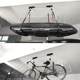 Suspended rack kayak underground garage ceiling roof box