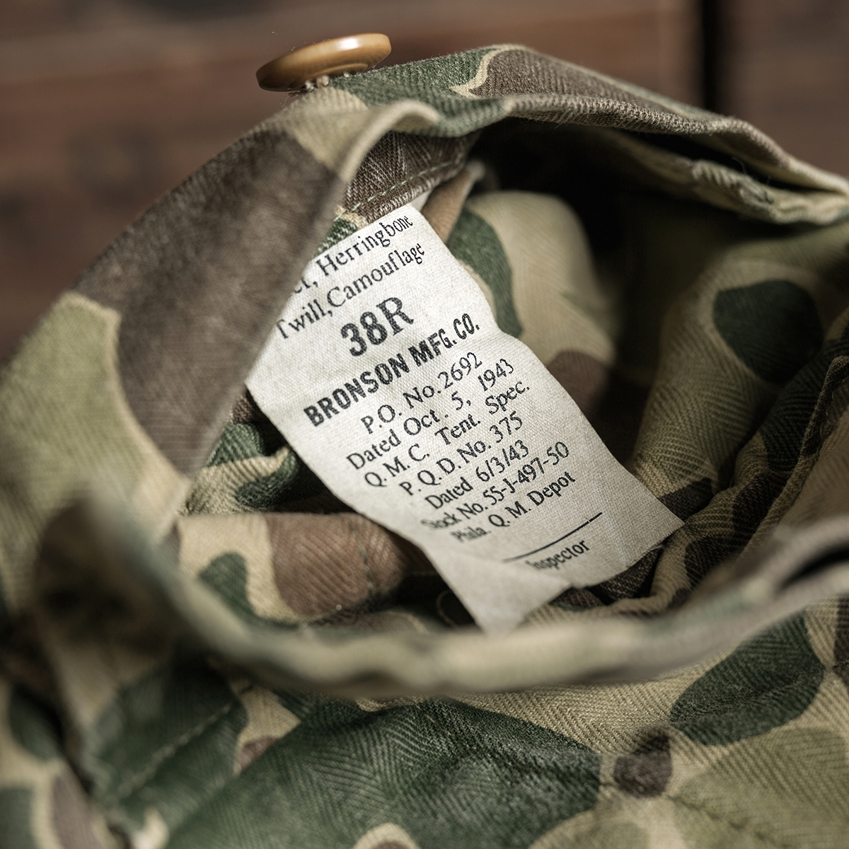 2023新品 恶犬BRONSON ARMY M-43装甲部队猎鸭迷彩夹克 工作外套 - 图2