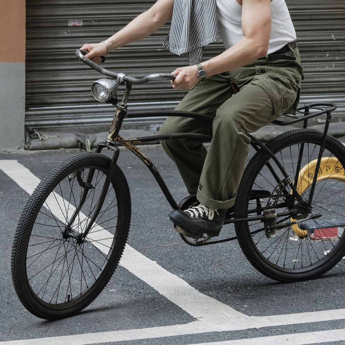 恶犬BRONSON 复刻 USMC HBT P-44男士多袋军事工装猴子长裤子p44 - 图0