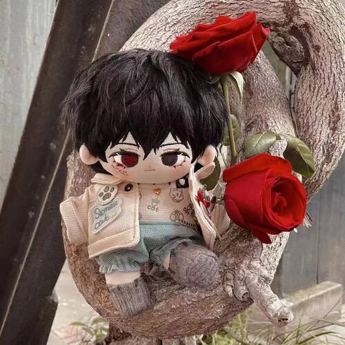 我在惊悚游戏里封神白柳20cm棉花娃娃同人周边公仔玩偶帅气摆件 - 图2