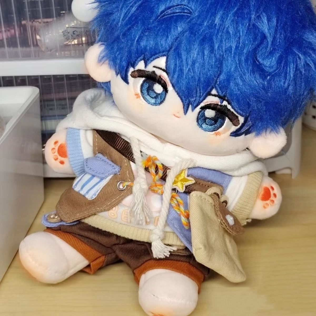 王者荣耀弈星属性20cm棉花娃娃正品小一心游戏周边换装萌玩偶礼物 - 图2