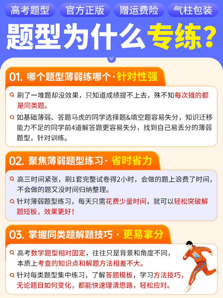 腾远高考题型2024解题达人数学前四道解答题 选择题填空题 新题型 概率与统计题 圆锥曲线题&函数与导数全国卷新高考基础题资料书 - 图0