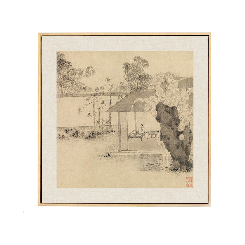 新中式客厅原木风装饰画餐厅玄关山水画茶室书法字画书房禅意挂画 - 图3