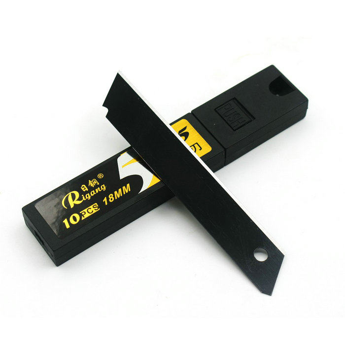 【100片】日钢k95黑刃美工刀片18MM全黑刀片工业级SK5裁纸介刀片,淘宝优惠券,粉丝福利购,淘宝优惠卷