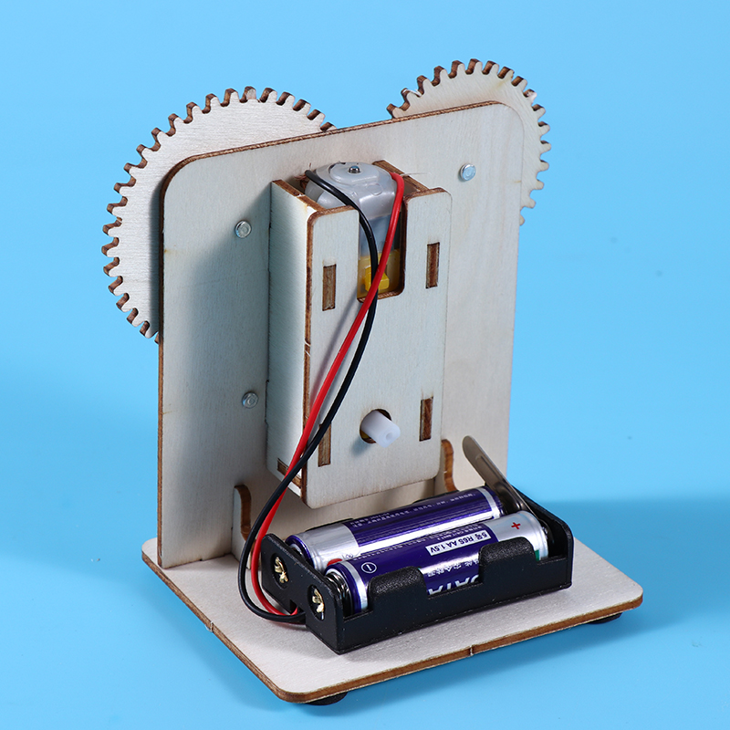 机械齿轮传动模型科技小制作中小学生科学实验材料包手工拼装器材 - 图1