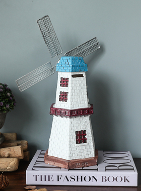 工艺美式风荷兰咖啡厅酒柜装饰品