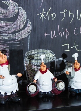 美式乡村风厨师酒吧咖啡馆摆件