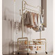 Coat rack floor-standing bedroom household coat rack bold dormitory balcony simple clothes drying rack removable clothes rod rack