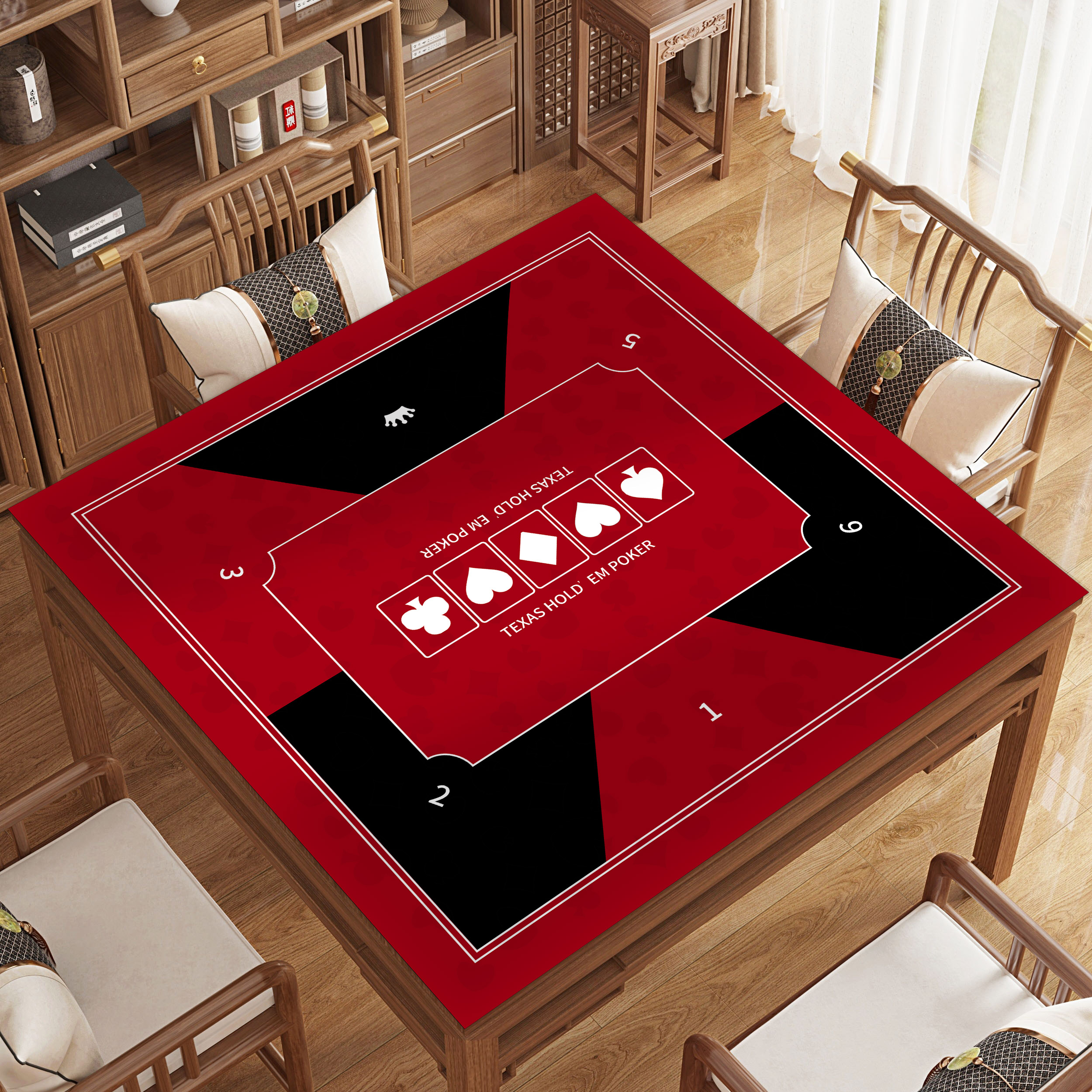 Texas Hold'em Special Tablecloth Thickened Silence Square Table Pad Playing Card Chess Room Chip High-end Table Pad