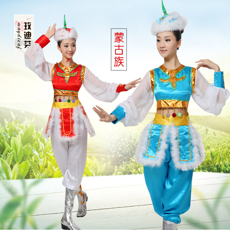 蒙古民族风蒙族成人新款草原鸿雁袍 玫迪芬民族服装/舞台装