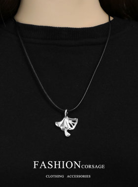 原创设计游戏周边莫弈同款项链银杏叶吊坠男女学生礼物装饰