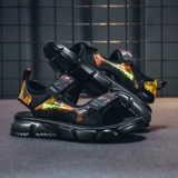 Детские сандалии для мальчиков, летняя пляжная обувь, коллекция 2022, в корейском стиле, подходит для подростков