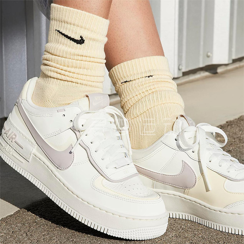 Nike FORCE 1 AF1 Shadow马卡龙女子运动复古低帮板鞋 DZ1847-104-图2