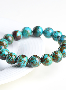 久雅水晶  天然凤凰松圆珠手链 凤凰松石散珠手串 厂家直销