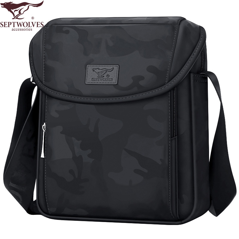 七匹狼男韩版多功能运动小单肩包 七匹狼在途男士包袋