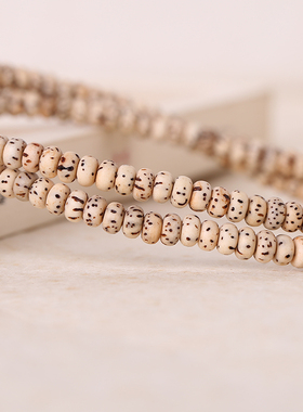 日月星辰禅意天然星月菩提手串女多圈三圈老籽原生态小籽项链迷你