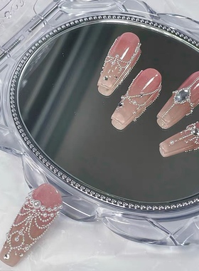 迷你美甲小钢珠银色高精度研磨抛光多尺寸不掉色diy美甲材料饰品