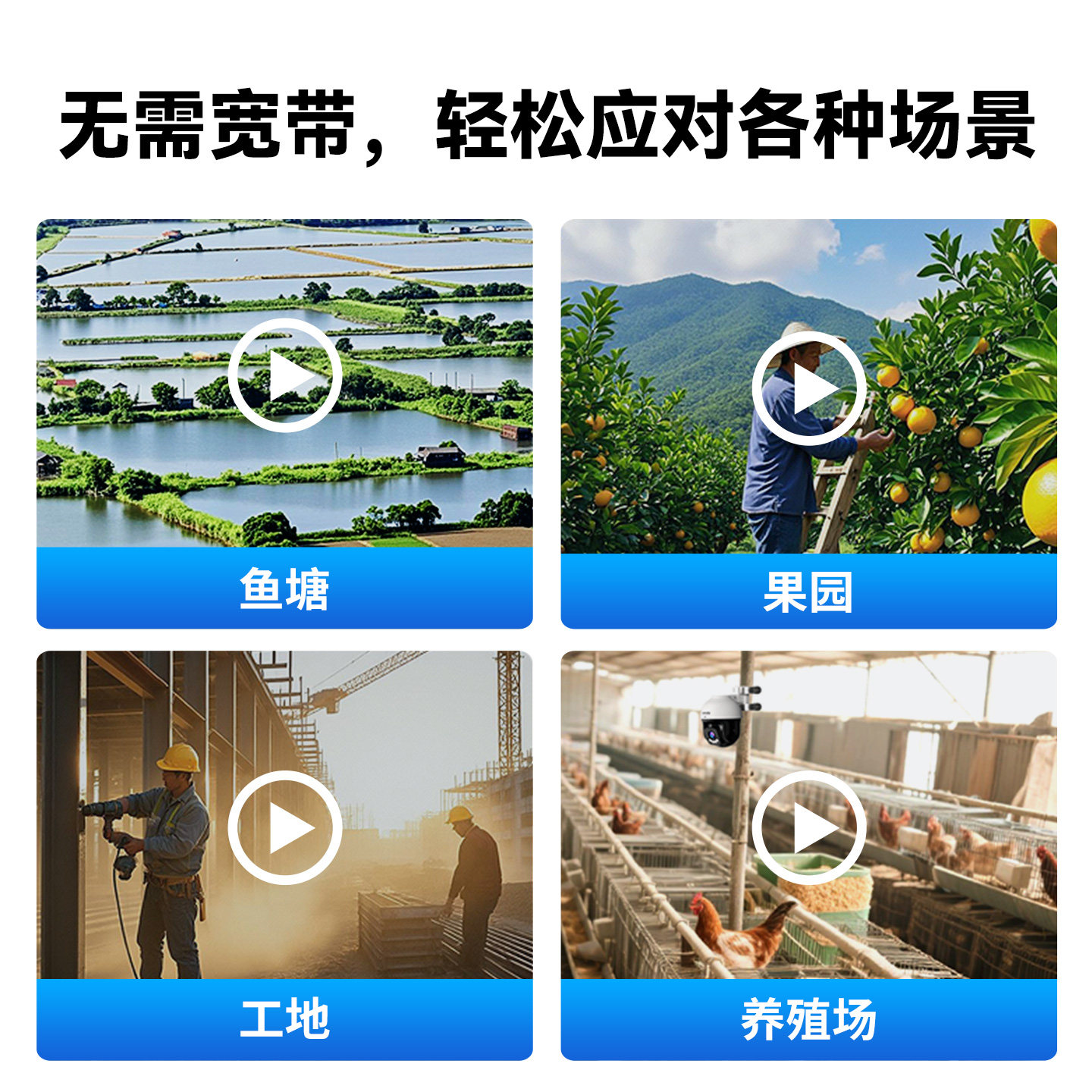 腾达500万像素家用室外摄像头云台无线夜视监控影头手机远程户外