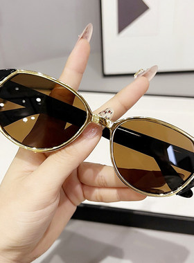 太阳镜女网红眼镜防紫外线墨镜高级感男潮ins复古眼睛开车显脸小