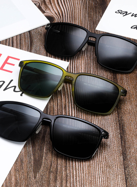 墨镜黑色复古风飞行员太阳眼镜