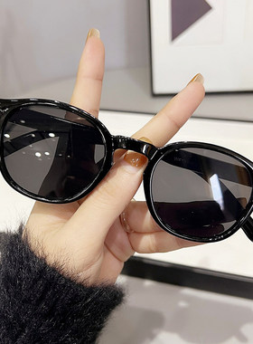 太阳镜女2025年新款防紫外线墨镜男高级感圆脸大脸简约眼镜显脸小