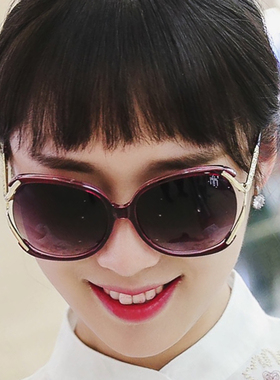 圆脸明星款个性风司机太阳眼镜