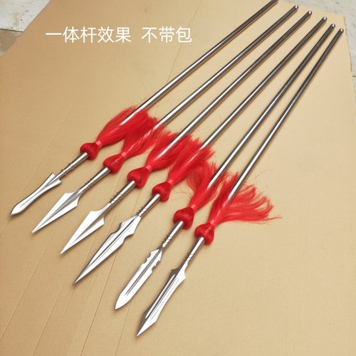 不锈钢红缨枪武术大枪长矛杨家枪霸王枪赵子龙长枪六合枪未开刃 - 图0