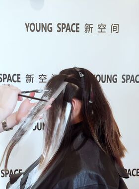 哥德新空间隔染纸染发透明挑染纸像素染格子染凹凸染巴黎画染轻柔