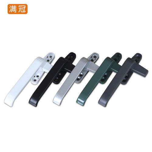 50门窗执手铝合金平开门窗拉手悬窗七字执手门窗户把手锁扣上旋窗 - 图3