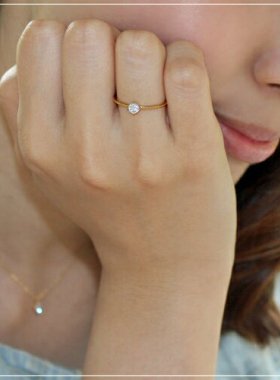 轻奢戒指银座ginzarim天然钻石