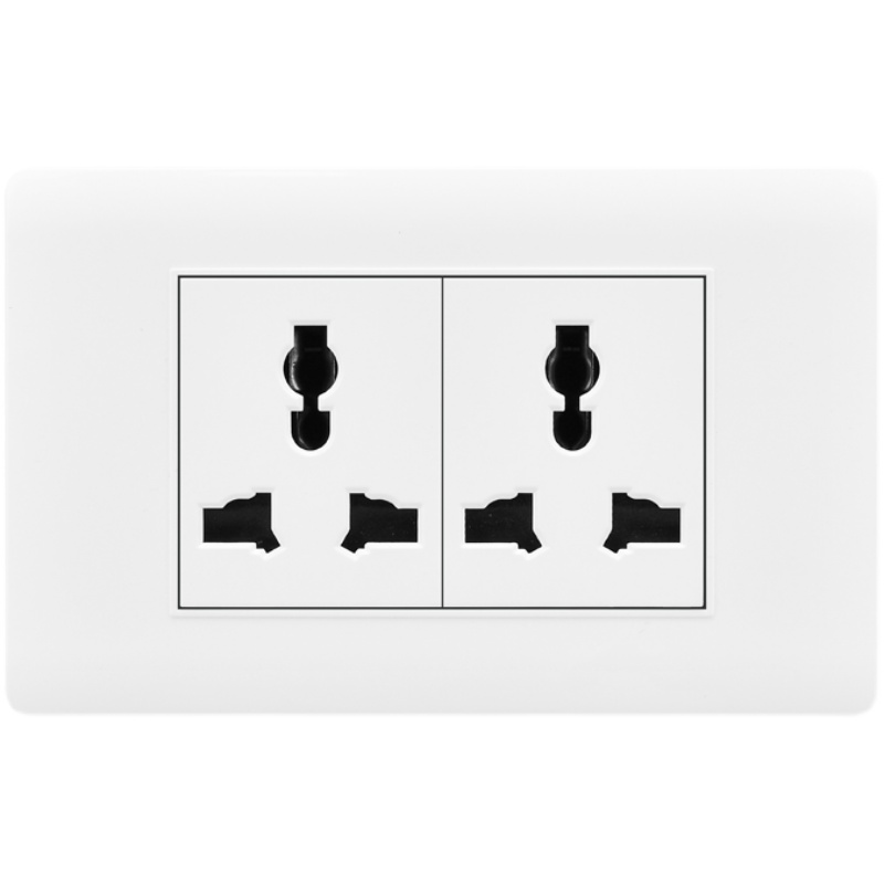 118型开关面板多功能家用厨房电脑墙壁暗装6孔9九12孔电源插座 - 图3