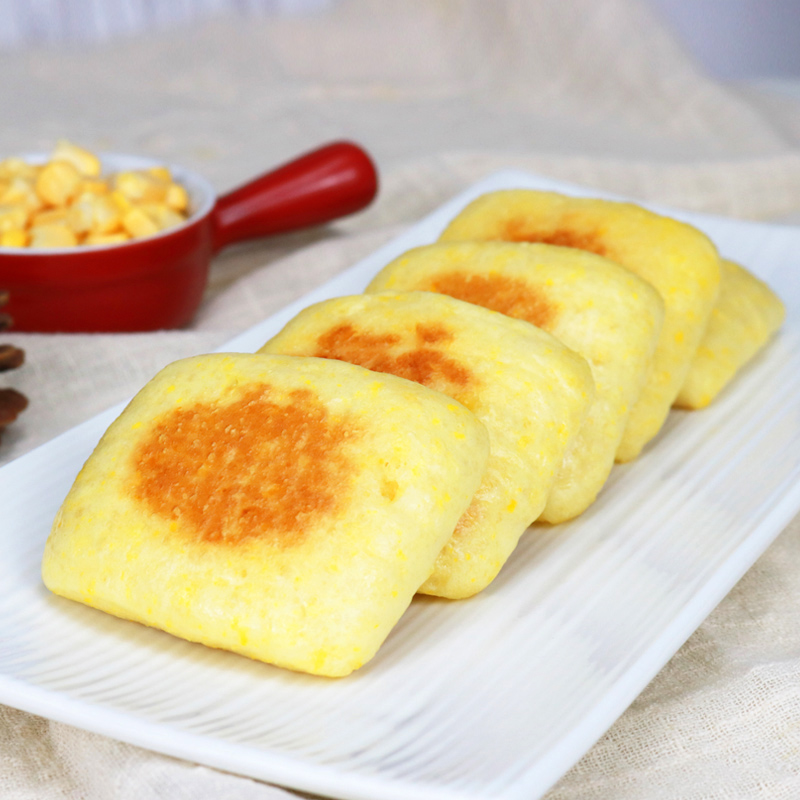 祥口福玉米粗粮煎饼小米糕粥店半成品速冻点心杂粮早餐饼广式茶点