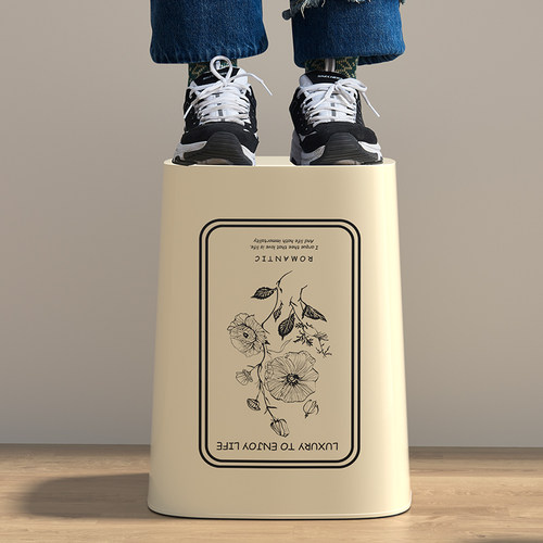 垃圾桶家用卫生间厨房客厅厕所办公室卧室2024新款大号大容量纸篓 - 图3