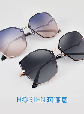 墨镜韩版时尚无框圆脸太阳镜